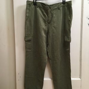 NWT Anthropologie Sanctuary Olive Cargo Crop Pants